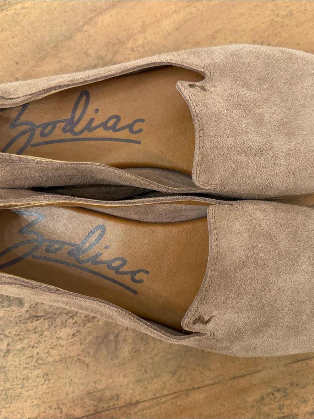 Zodiac Taupe Suede Slip-On Loafers